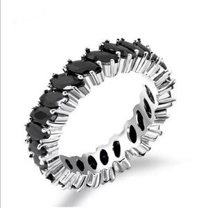 3 for $15 Silver & Black Stone Fashion Ring